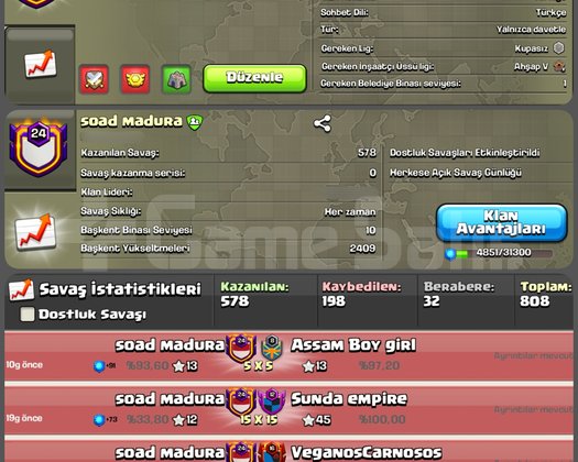 24 LVL GÜZEL GÜNLÜKLÜ KLAN