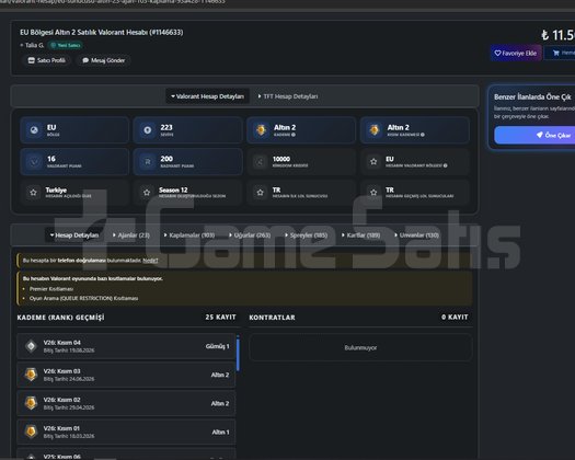 gold 2 hesap 103 skinli 12 bin yatırıldı