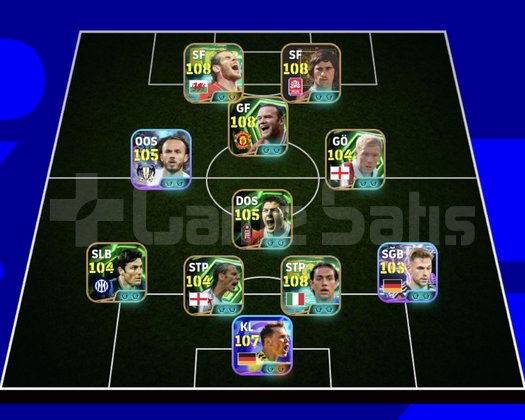 KG 3258 4 BOMBACI+BALE+ROONEY+MÜLLER+NES