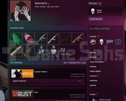 rust +1800 saat +70 skin ilk mail