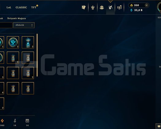 EUW DERECELİ HAZIR/FULL GANİMET/HANDMADE