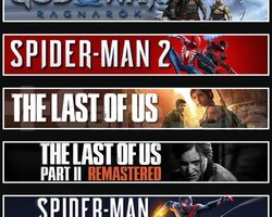 Ragnarök +Spider 2 +TLOU1 +2 +Miles