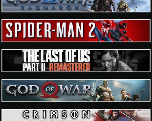 Ragnarök +Spider 2 +TLOU2 +GOW +Crimson