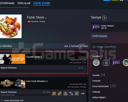 OTO | PRİME + 3+ROZET + RANK HAZIR -TR