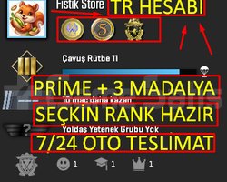 OTO | PRİME + 3+ROZET + RANK HAZIR -TR