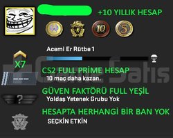 CS2 FULL Prime 4 Madalya | Yeşil Faktör
