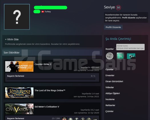 TR HESAP CS2 Prime Yeşil Faktör
