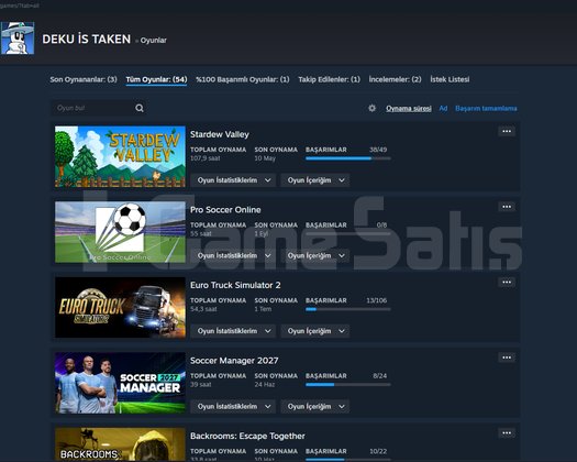 6 Senelik Mükemmel Steam Hesabı