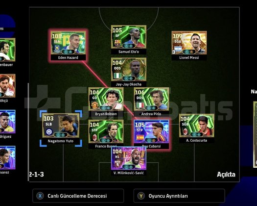 eFootball ve Gamepass Üyelikli Hesap