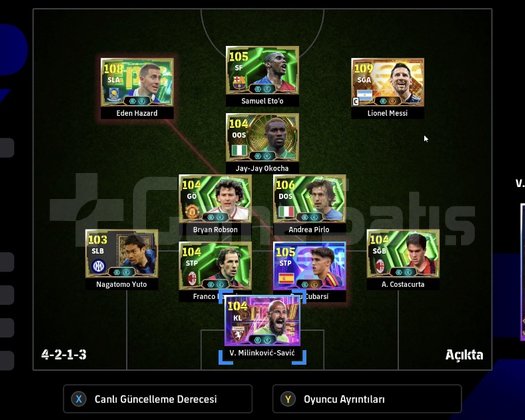 eFootball ve Gamepass Üyelikli Hesap