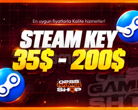 Steam 35 Dolar - 200 Dolar Random Key