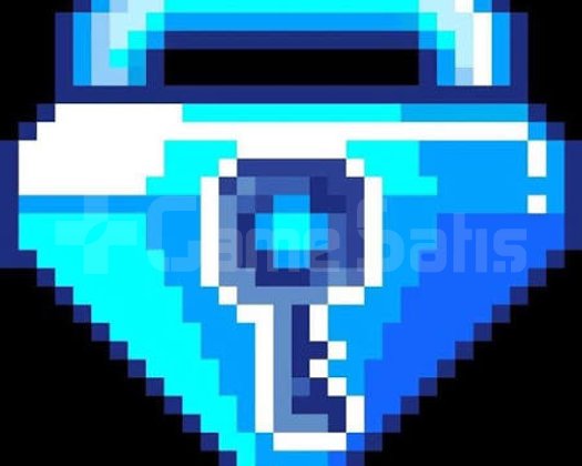 1x blue gem lock