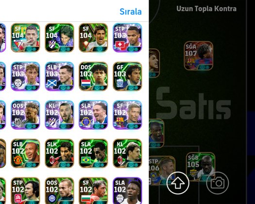 Efootbal 26 mobile dolu hesap