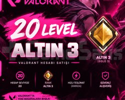 Valorant ALTIN3 Fresh Hesap TR SERVER