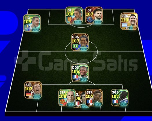 3325+107 Ronaldinho 107 dembele fulhesap