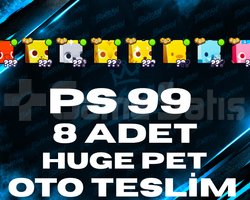 PS 99 8 ADET HUGE PET