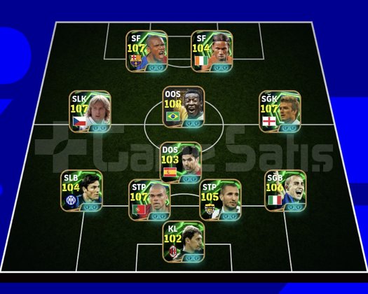 KG 3255 4 BOMBACI+ETO+NEDVED+BECKHAM+PEL