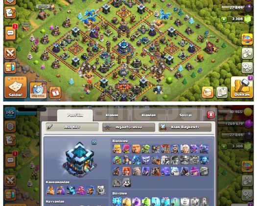 2142 Seviye CR + CoC + BS + BB Hesabı