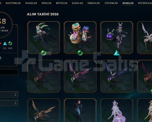 TR & 843 LVL & 1226 KOSTÜM & 658 RENK