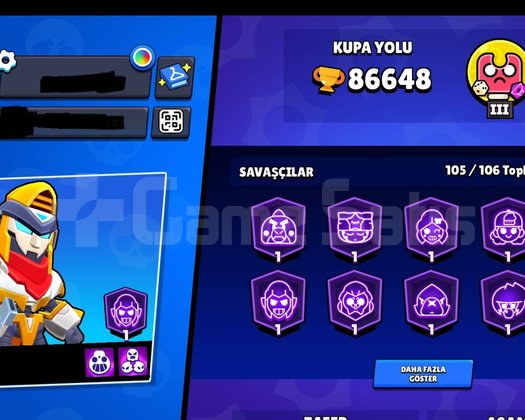 418 SKİN | 86.650K KUPA | 74 PRESTİJ