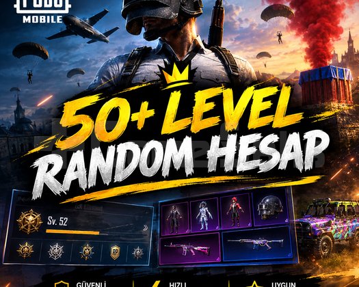 50+ LVL GARANTİLİ RANDOM HESAP
