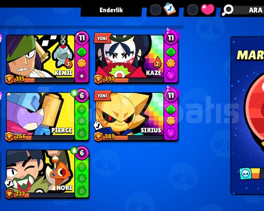 47 k bol skin 107 karakter fırsat hesap