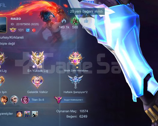 Gus ve freya legendli saygın 1 hesap