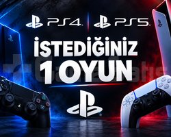 İSTEDİĞİNİZ 1 OYUN PS4/PS5/PRO +GARANTİ