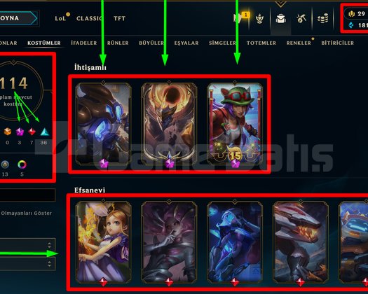 95 LVL + 114 KOSTÜM + 171 HERO + MAİL!