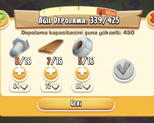 Hayday başlangıc icin uygun hesap