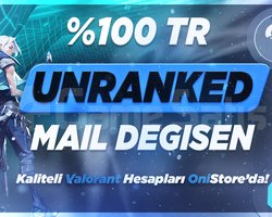 100TR UNRANKED MAİL DEĞİŞEN HESAP!+2