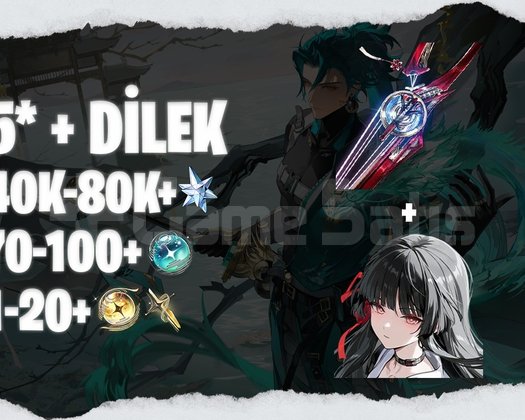 EU | UL35+ Chisa + Silahı + 60K+ Astrite