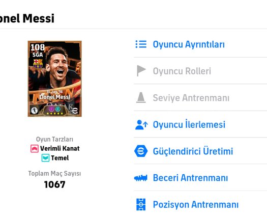 FULL+FULL TEK BAĞ/108 MESSİ/108DEL-PİERO