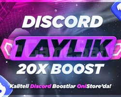 Discord 1 AYLIK 20X BOOST