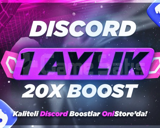 Discord 1 AYLIK 20X BOOST