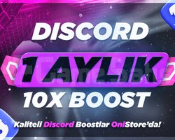 Discord 1 AYLIK 10X BOOST