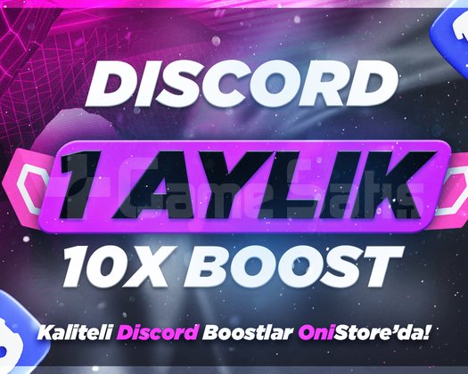 Discord 1 AYLIK 10X BOOST