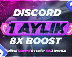 Discord 1 AYLIK 8X BOOST