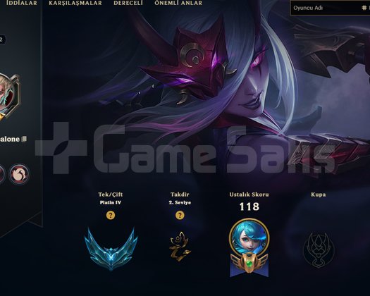 PLAT 4 Handmade yüksek mmr +30 lp