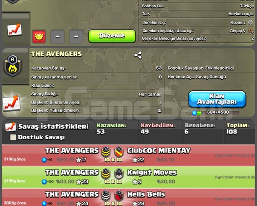 6 LVL USTA 2 LİGLİ THE AVENGERS