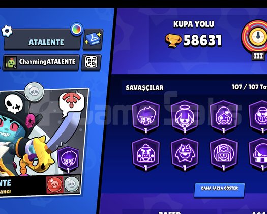 Tüm Karakterler Açık dolu dolu hesap
