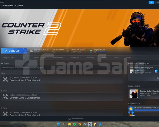 Nadir madalyalı mainlik steam hesabı