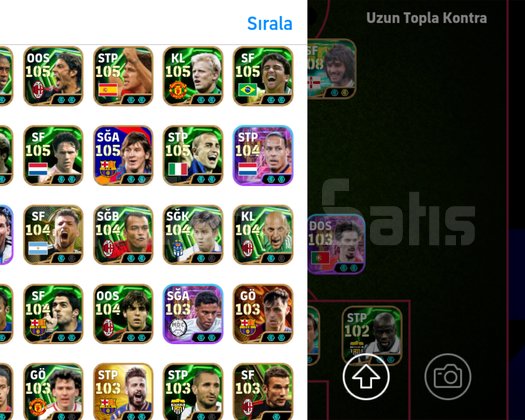 Satılık eFOOTBALL hesabı