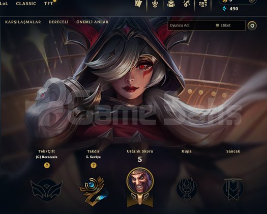 GEÇEN SEZON PLAT / DERECELİ HAZIR / EUW