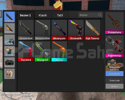 Roblox MM2 Elitli Tek Bacaklı Hesap