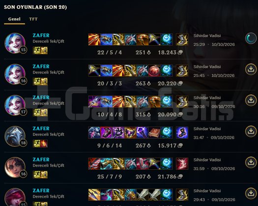 200+ İŞLEM HIZLI VE GÜVENLİ ELO BOOST