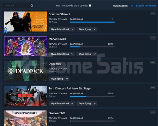 Steam hesap