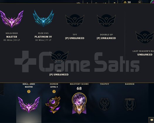 TR Master 67 WR Mid Main 73 Bin mavi öz