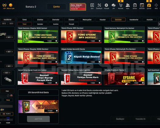 61K Materyalli 58 Seviye Zula Hesabı
