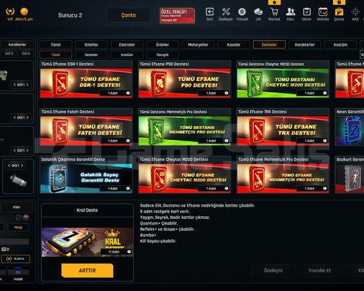 95 Seviye 47K Materyalli Zula Hesabı